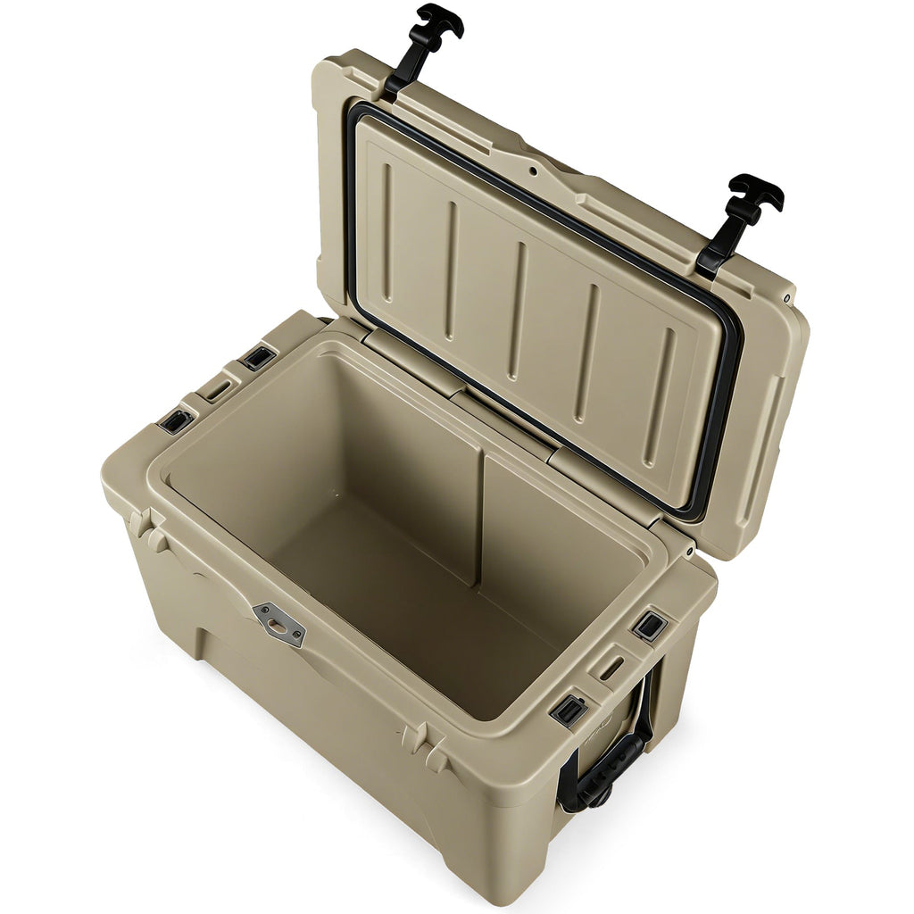 45 Quart Portable Hard Cooler Insulated Ice Chest Keeps Cool for up to 6 Days