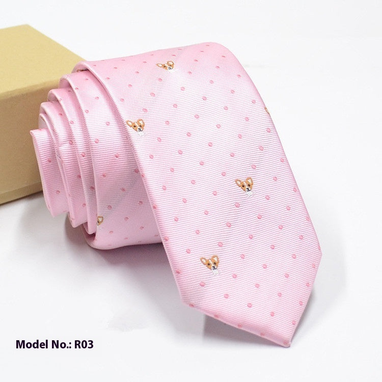 Fashion Exquisite Jacquard Tie Wedding Groom