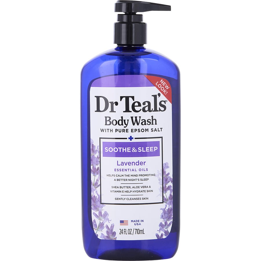 Body Wash With Pure Epsom Salt - Soothe & Sleep With Lavender --710ml/24oz
