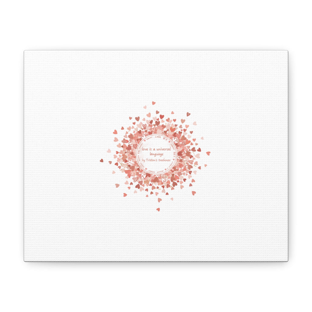Tiny Heart Confetti Canvas | Matte Stretched Wall Art