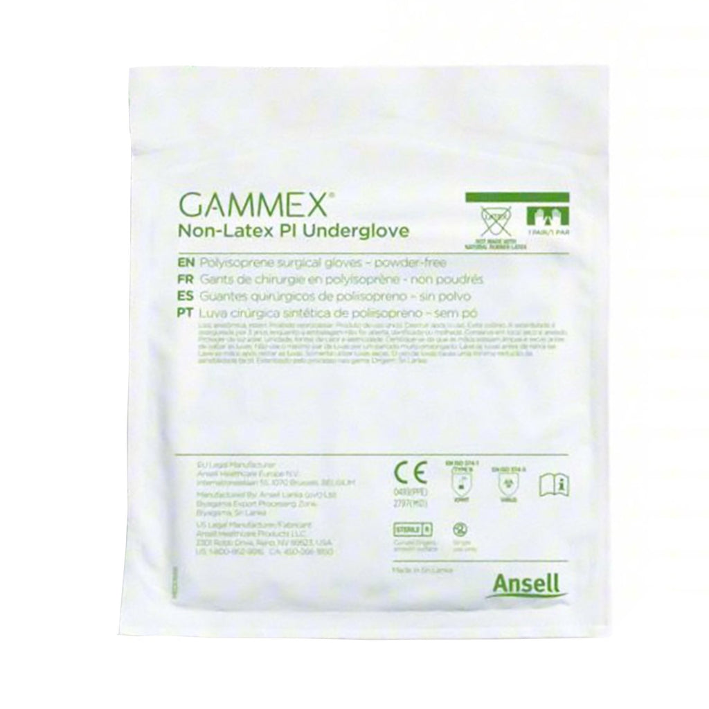 Gammex® Non-Latex PI Polyisoprene Surgical Underglove, Size 8, Green 20687280