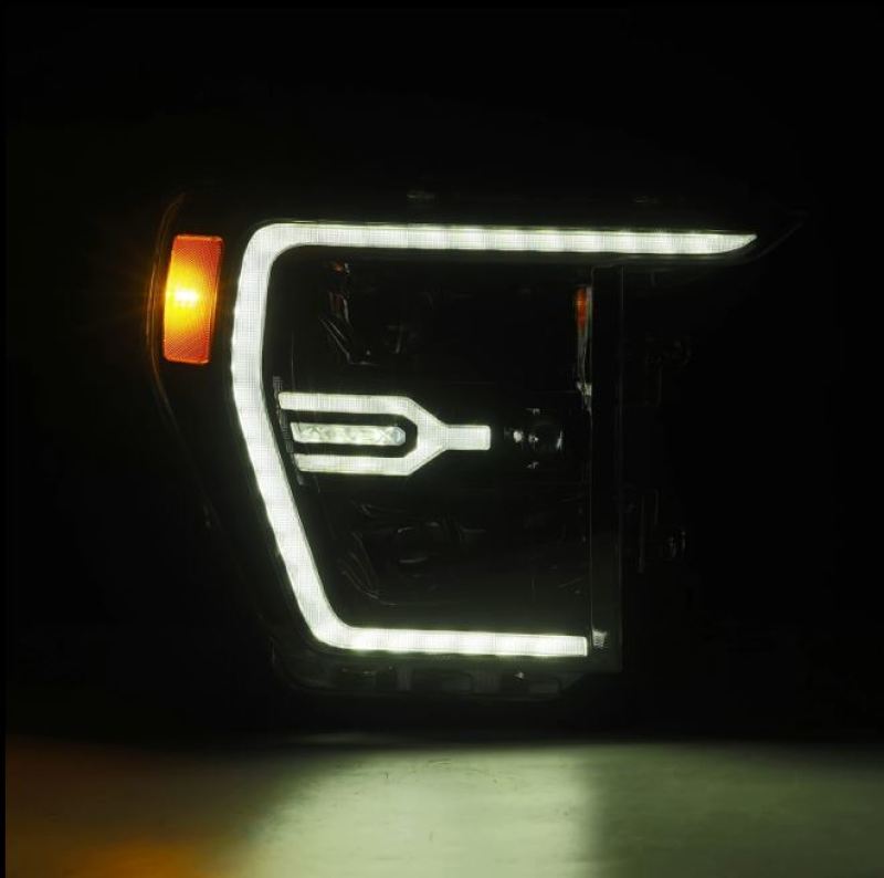 AlphaRex 21-22 Ford F150 Luxx-Series Projector Headlights Alpha-Black w/Activ Light/Seq Signal 880169 *Discontinued