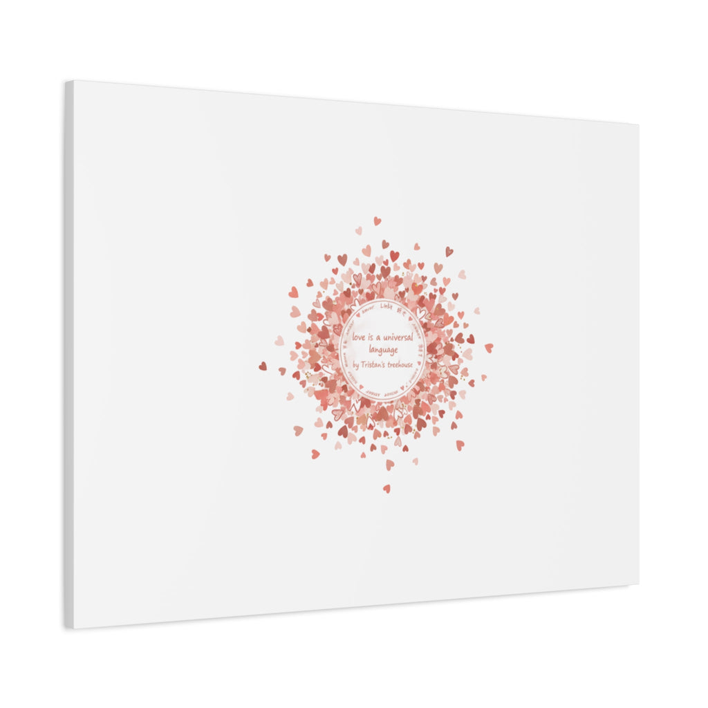 Tiny Heart Confetti Canvas | Matte Stretched Wall Art