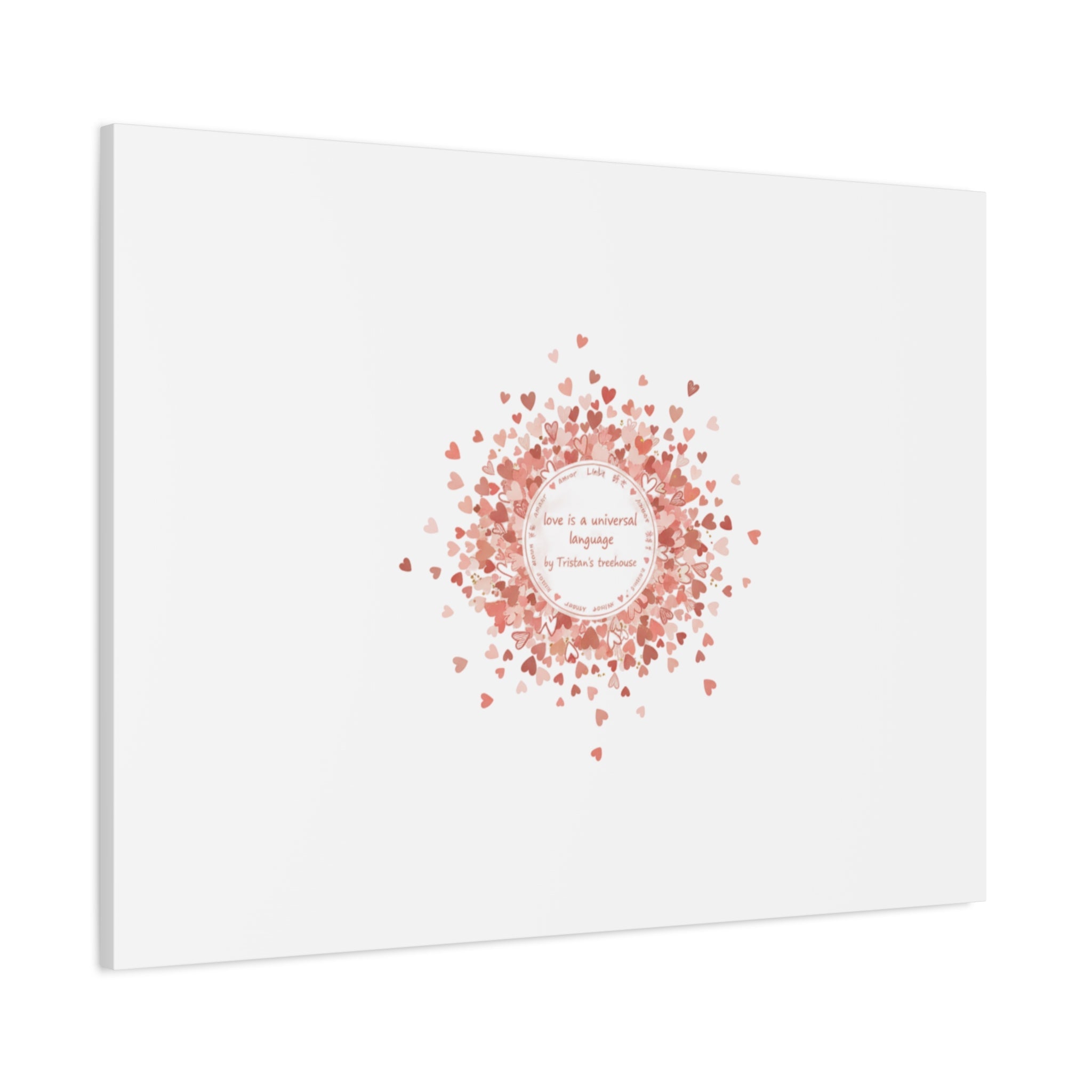 Tiny Heart Confetti Canvas | Matte Stretched Wall Art