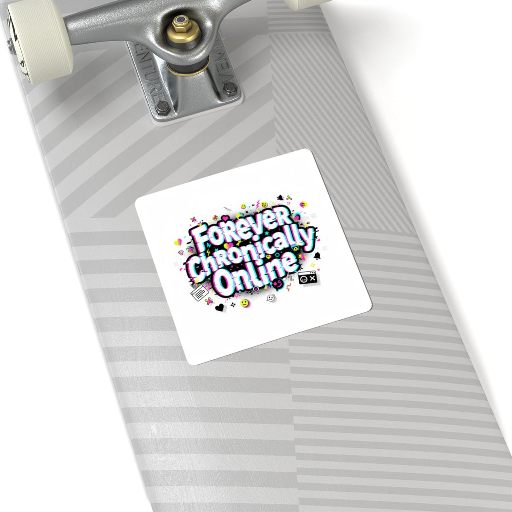 Forever Chronically Online Sticker | internet slang, brainrot meme