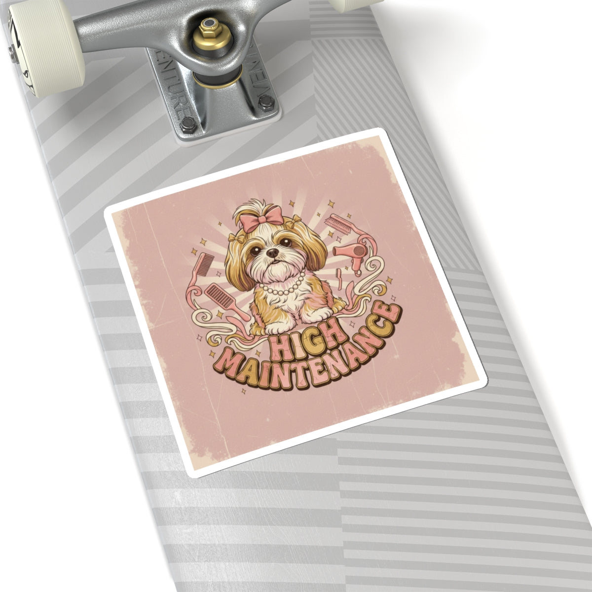 Spoiled Shih Tzu Funny Sticker — Cute Sarcastic Dog Decal