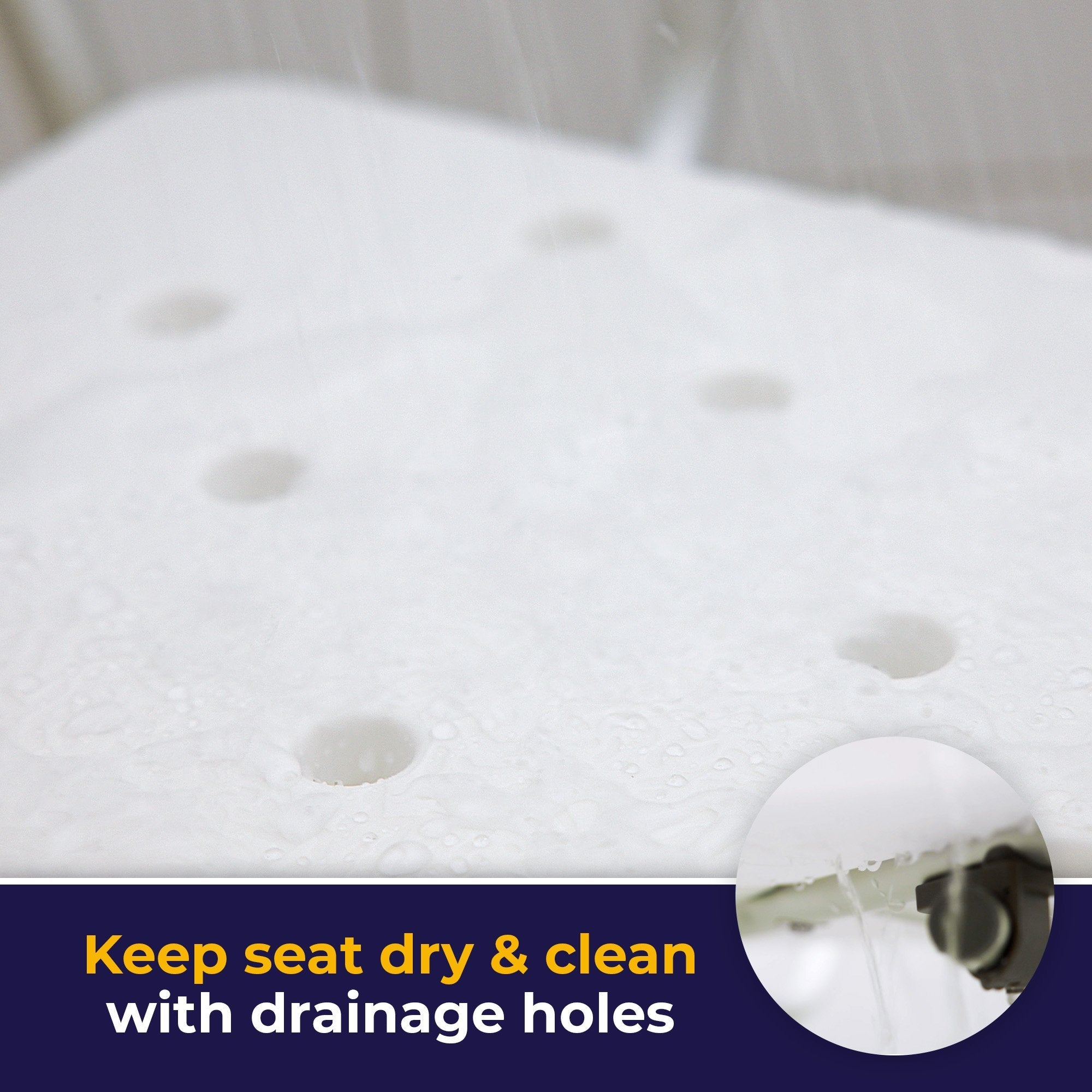 drive™ Shower Chair with Back and Removable Padded Arms 12445KD-1
