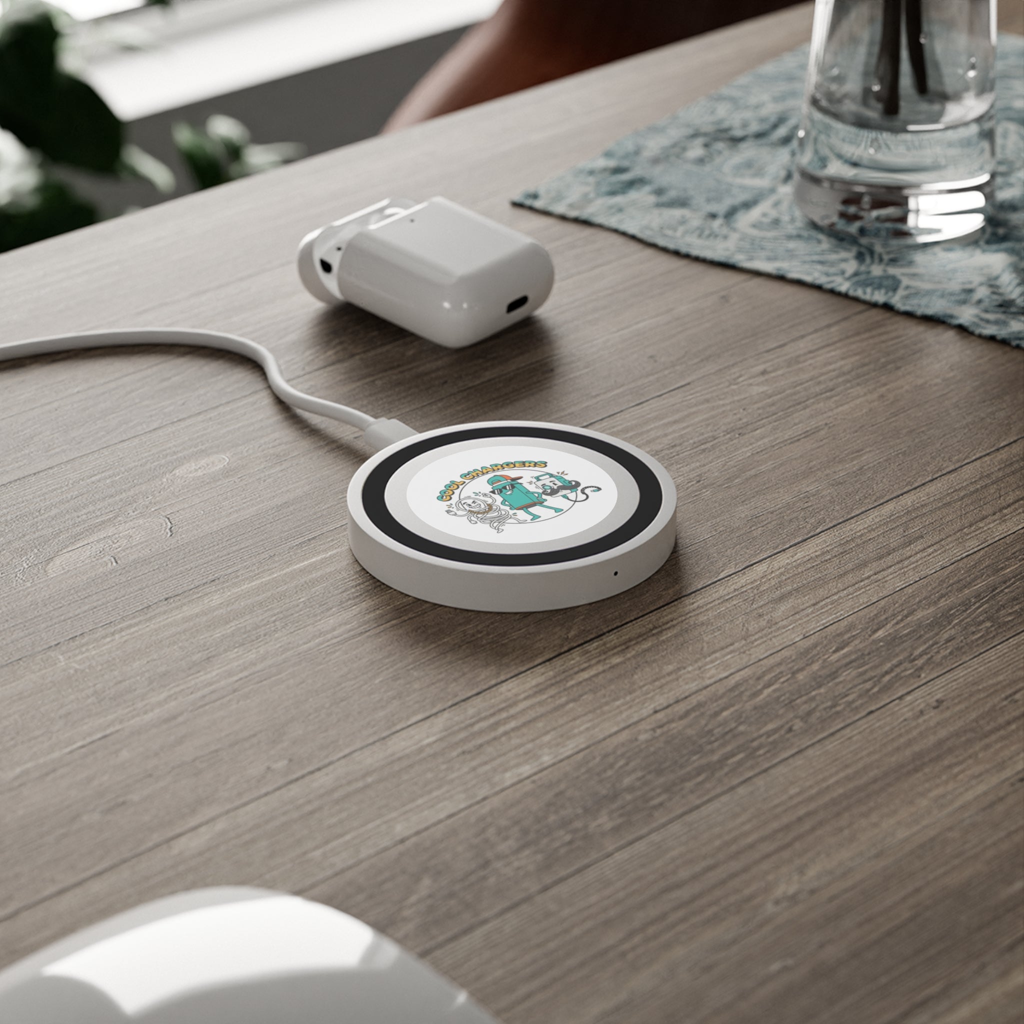 Wireless Charging Pad — "Cool Chargers" Cartoon Design
