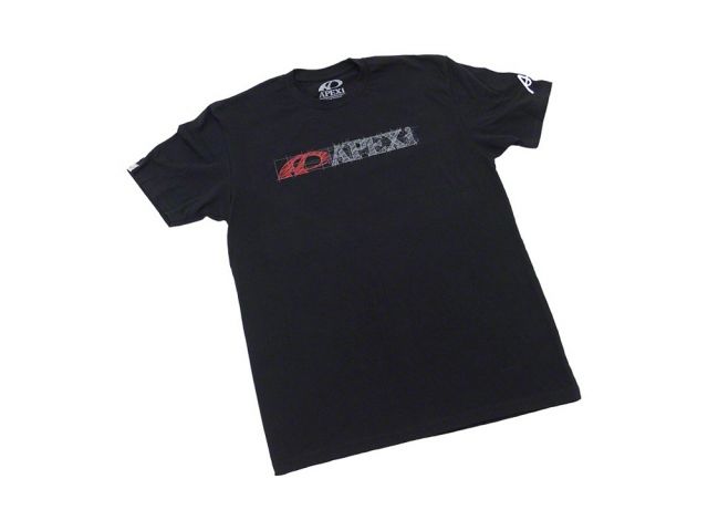 APEXi APEX Blueprint Sketch Tee - Black XXL *Discontinued