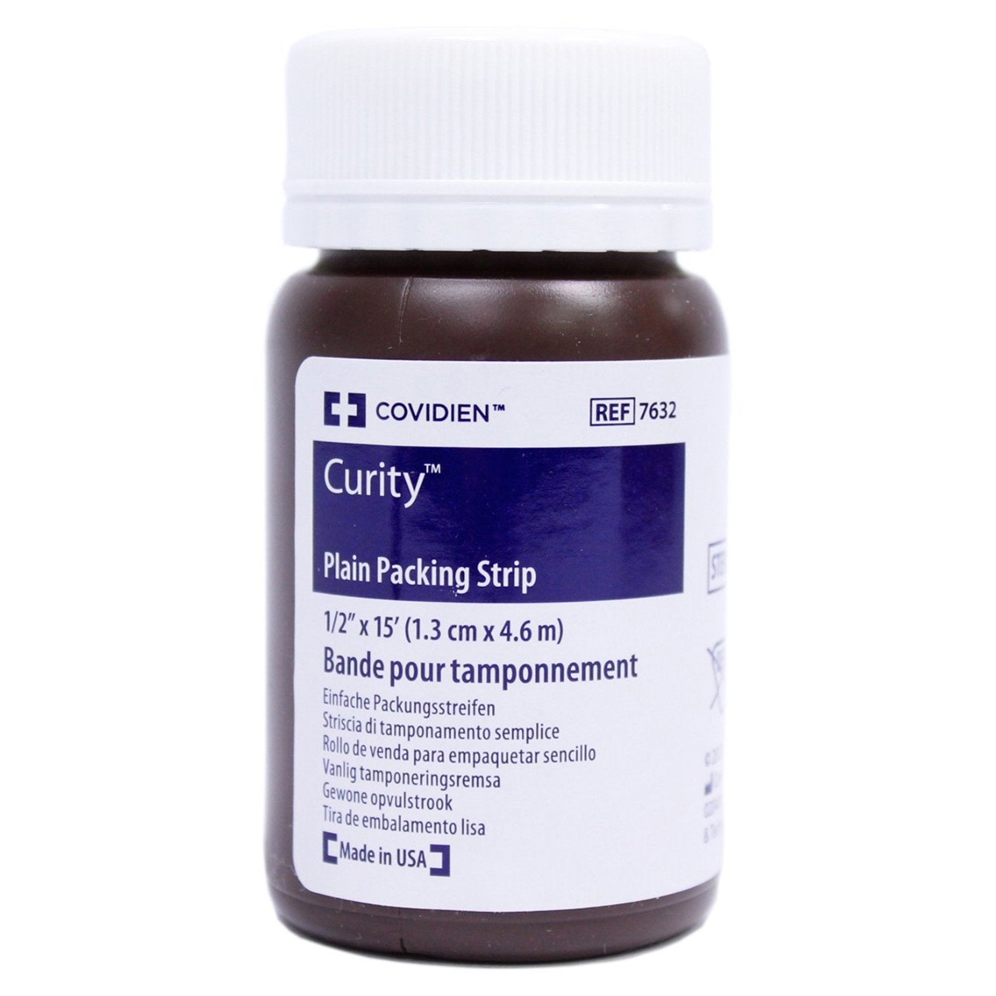 Curity™ Nonimpregnated Wound Packing Strip, ½ Inch x 5 Yard 7632