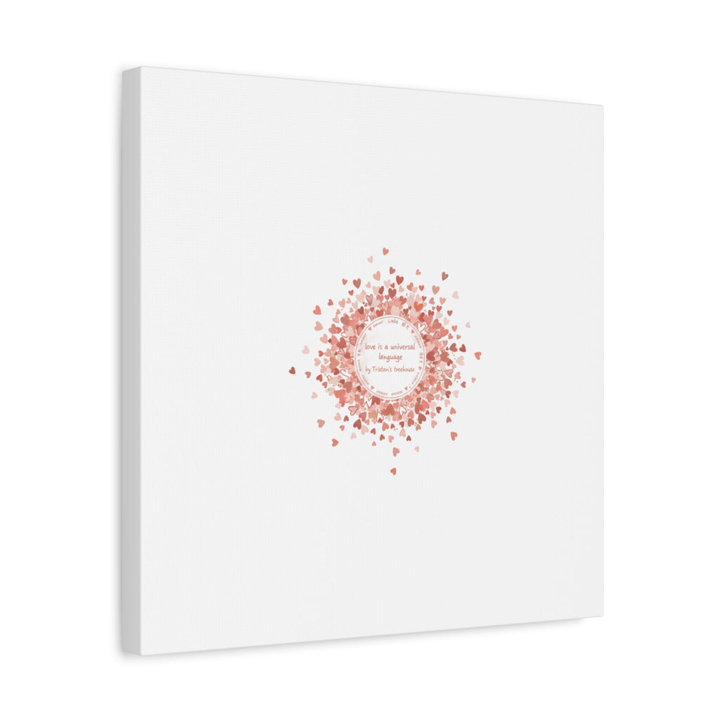 Tiny Heart Confetti Canvas | Matte Stretched Wall Art