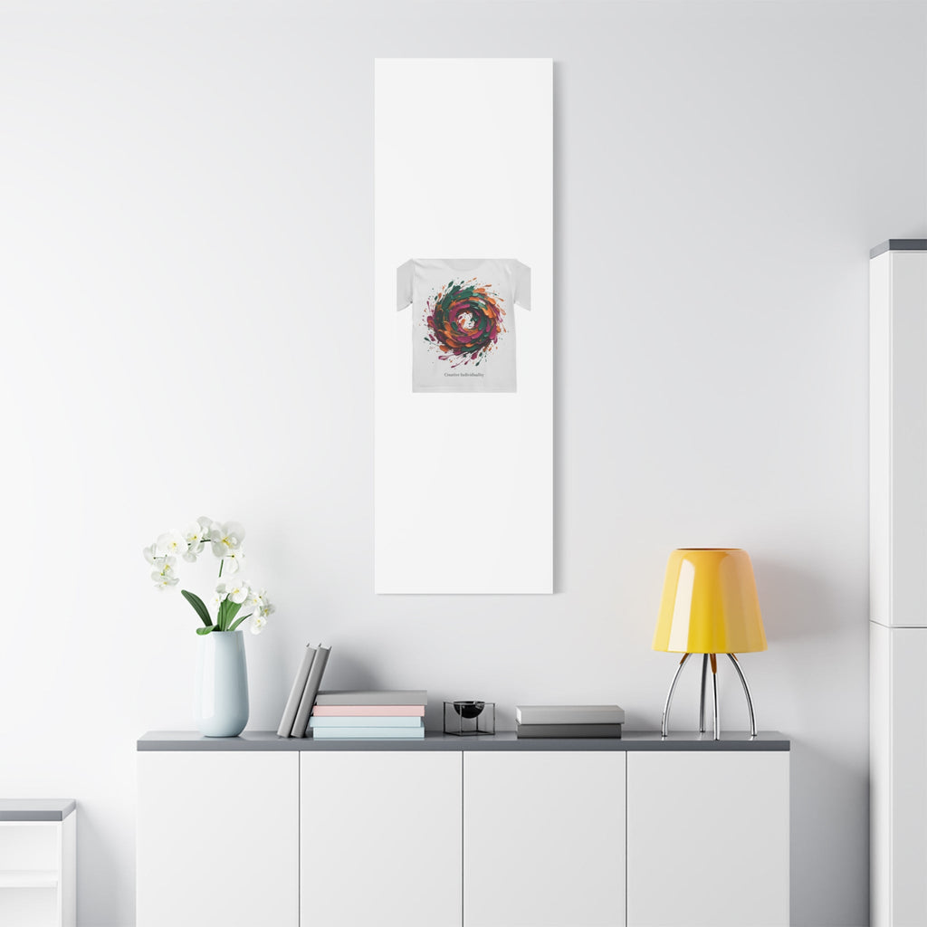 Painterly Abstract Floral Swirl Canvas | Matte Stretched Canvas