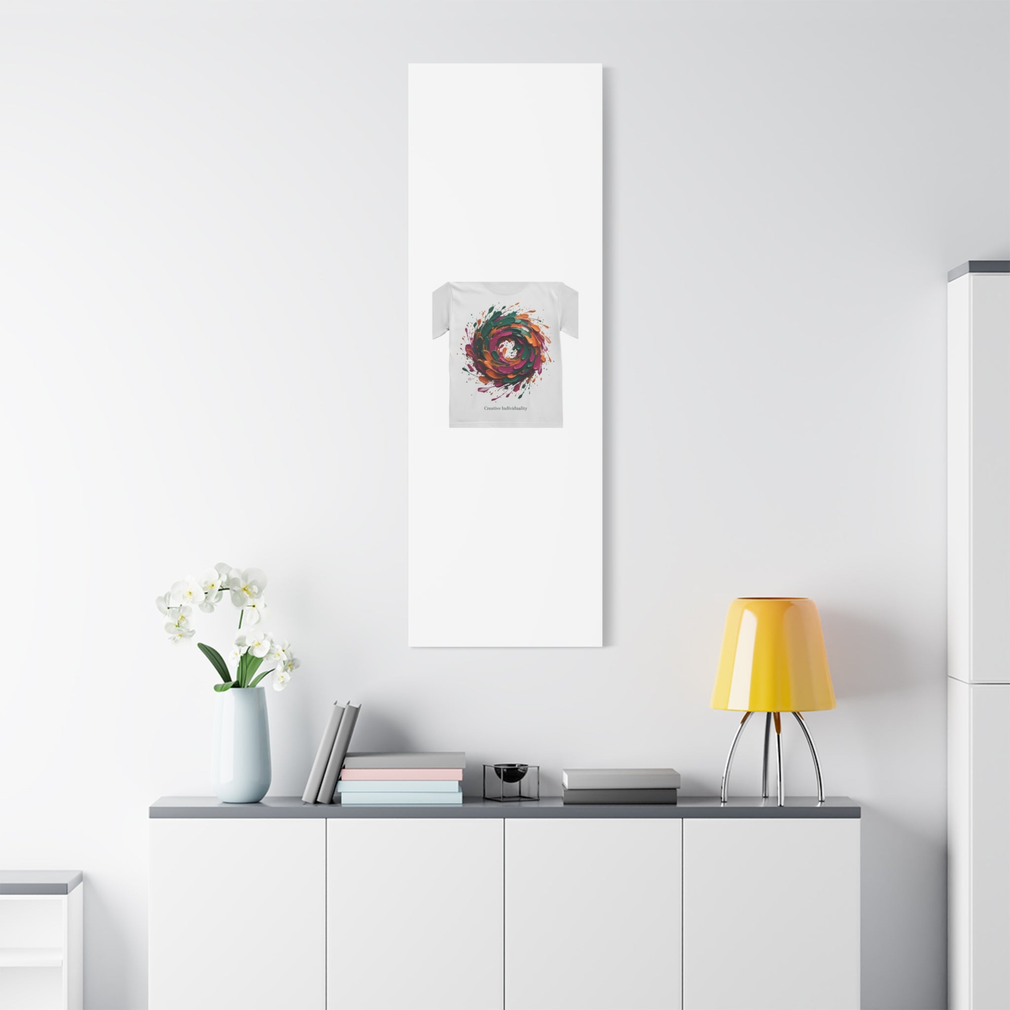 Painterly Abstract Floral Swirl Canvas | Matte Stretched Canvas