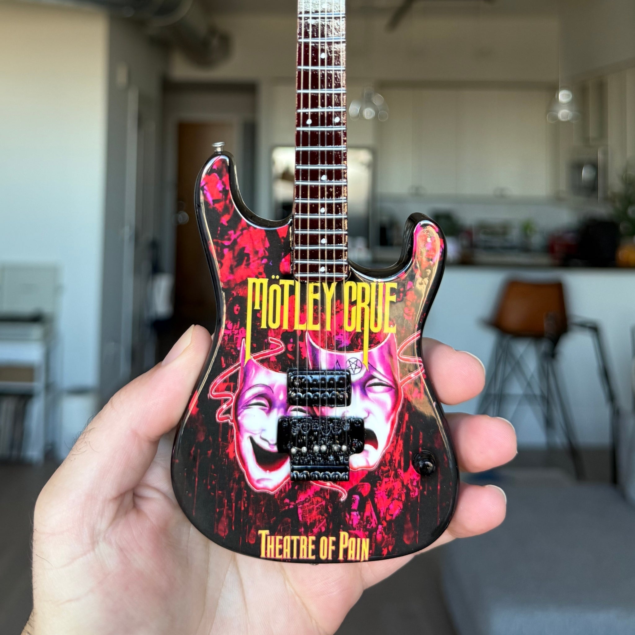 Mötley Crüe "Theatre of Pain" Miniature Guitar