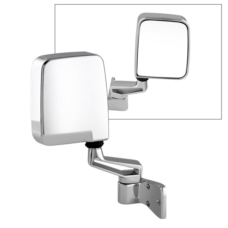 SPYDER Xtune Jeep Wrangler 87-02 OE Mirror Chrome Manual Right | Pl# Ch1321189 MIR-25001-121-M-R 9935039