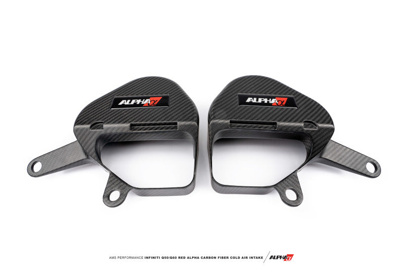 AMS Performance Infiniti 17+ Q60 / 16+ Q50 3.0TT Alpha Matte Carbon Intake Covers ALP.28.06.0004-1