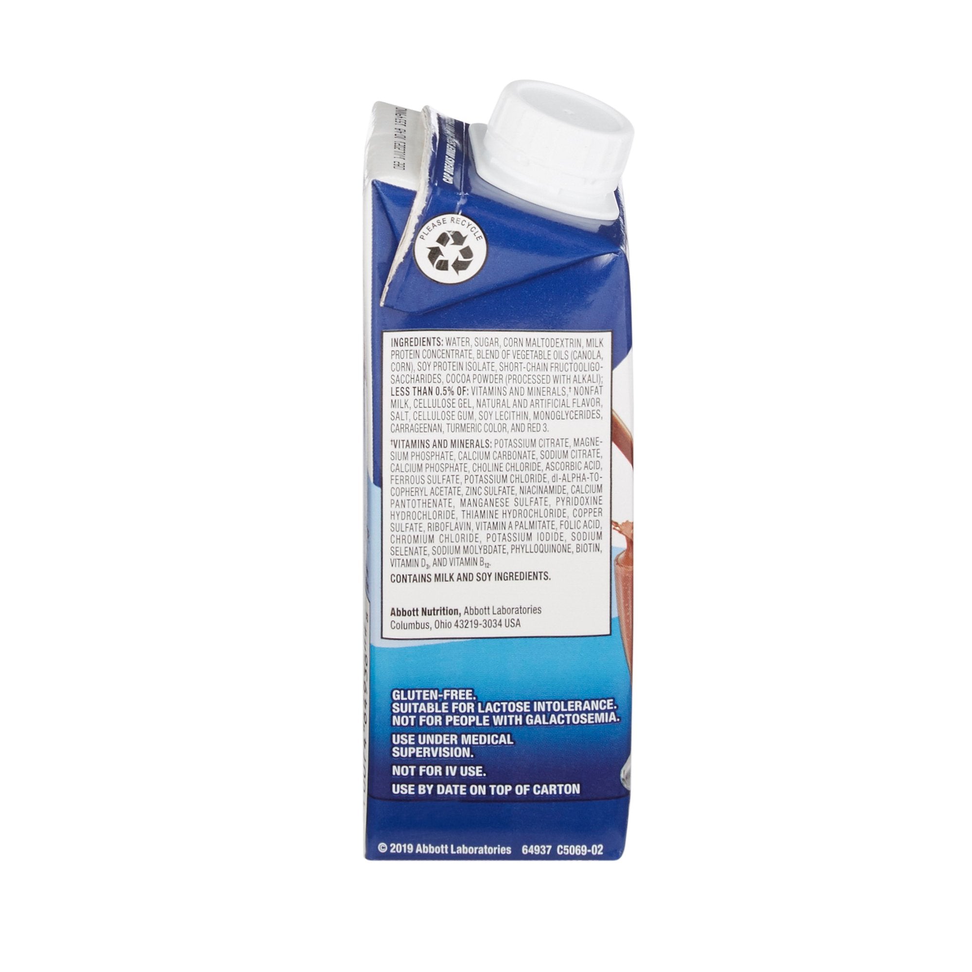 Ensure® Original Therapeutic Nutrition Shake, Chocolate, 8-ounce carton 64937