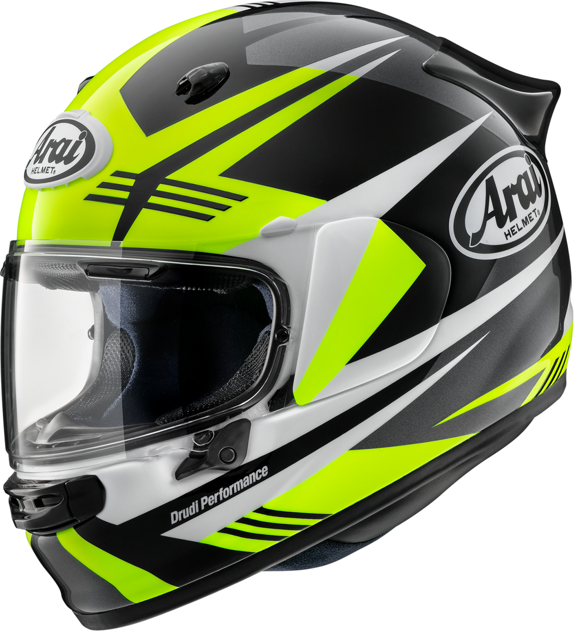 ARAI HELMETS, ARAI HELMETS Contour-X Helmet with Integrated Ventilation and Aerodynamic Spoiler - Medium Mark Yellow 0101-18148