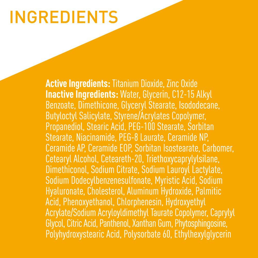 Sunscreen CeraVe® Hydrating Mineral Sunscreen Face SPF 30 Lotion 2.5 oz. Tube 60600051503