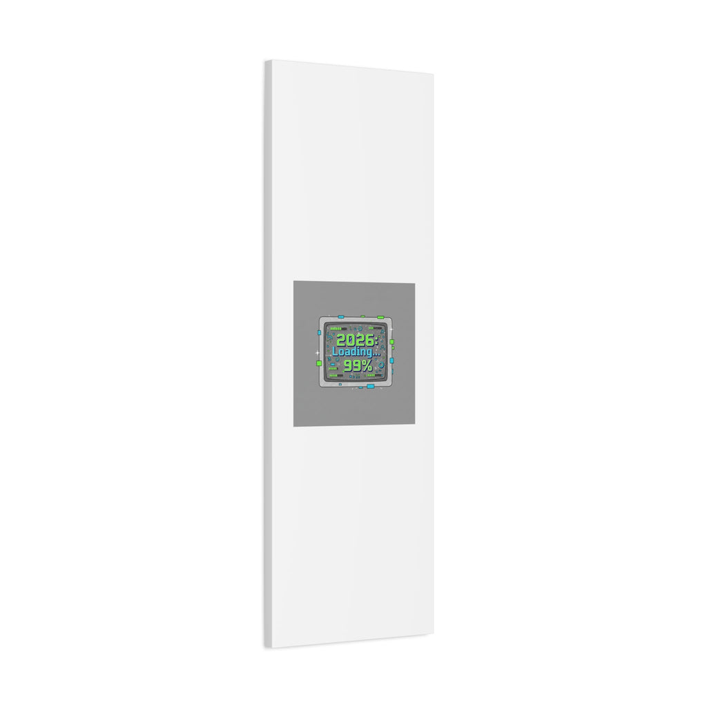 2026 Loading 99% Canvas | NYE countdown, retro system interface