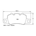 Pagid Porsche 991/992 GT3 / Cayman GT4 Rear Brake Pads - RSL-1 Race Compound - U-4925