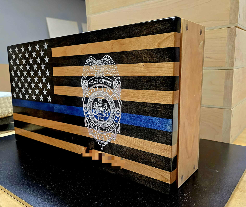 Small Handcrafted Cherry Hardwood Concealment Box – Made by U.S. Veterans