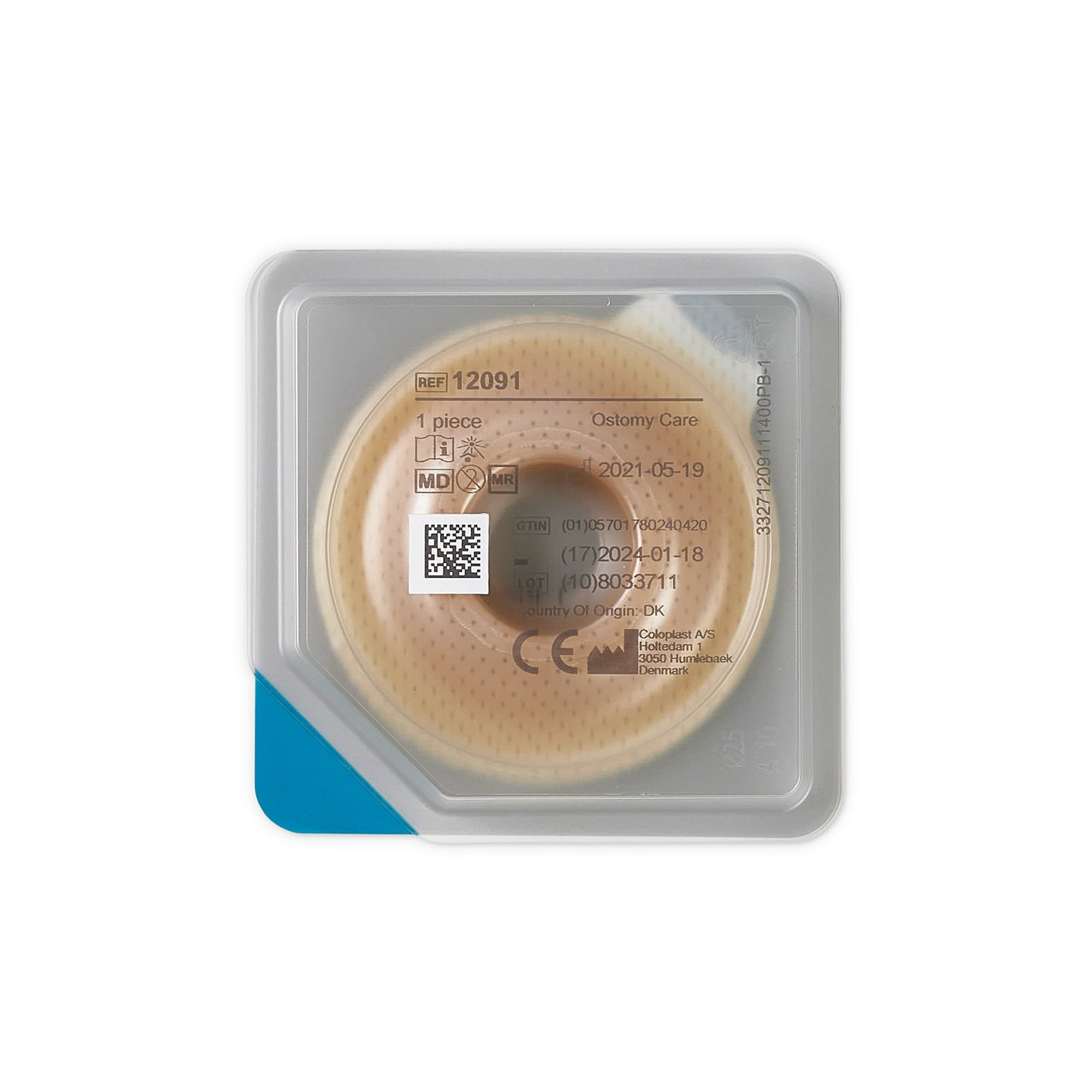 Ostomy Seal Brava® Convex, Starter Hole 1 Inch (25mm) 12091