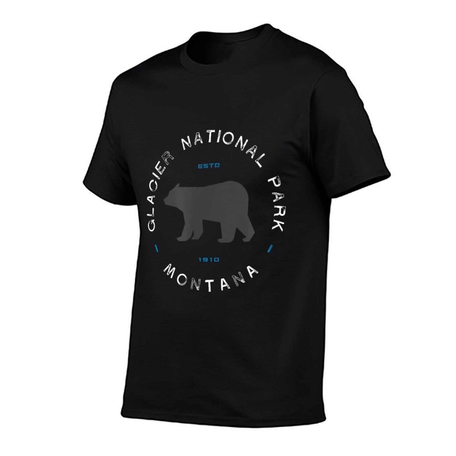 Glacier National Park Retro Vintage Graphic  Graphic-printed T-Shirt