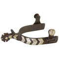 Men's Show Spurs with German Silver Chevron Trim