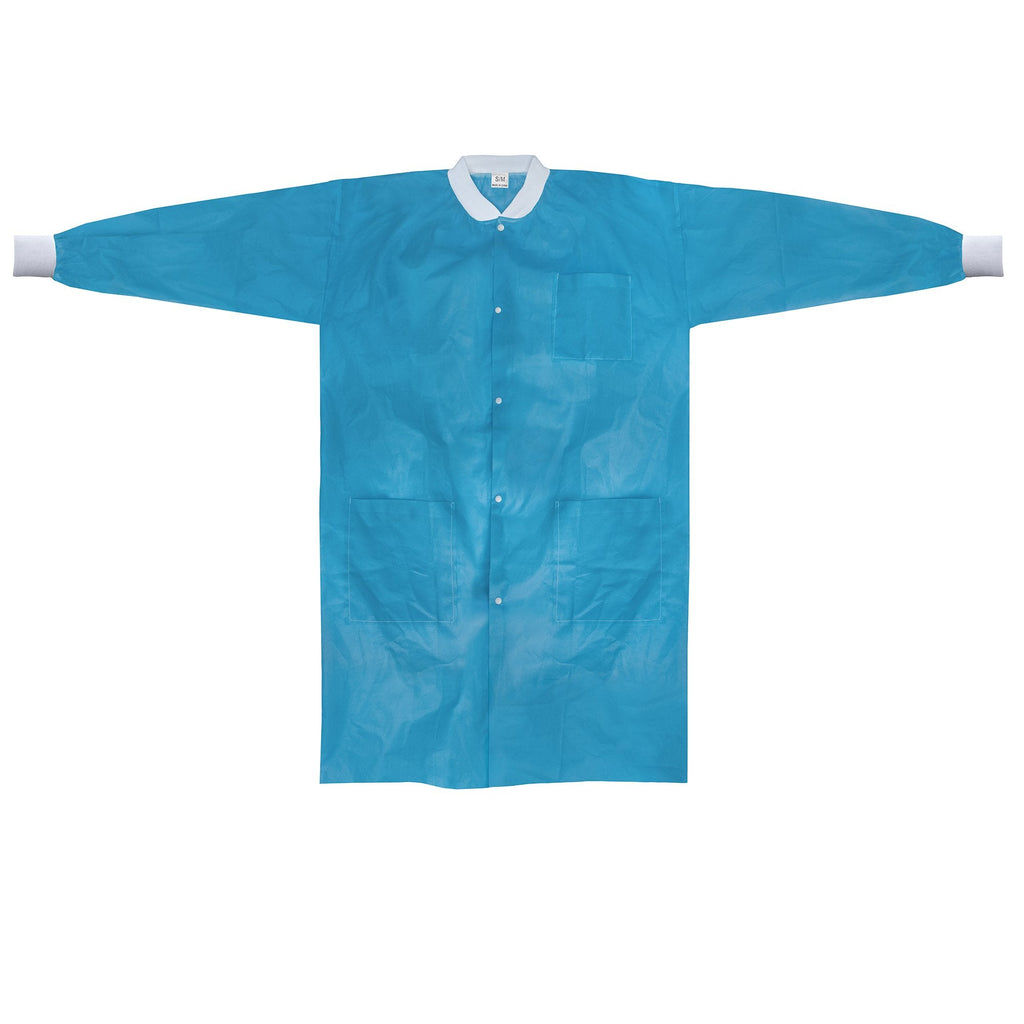 McKesson Lab Coat, Small / Medium, Blue 34141200