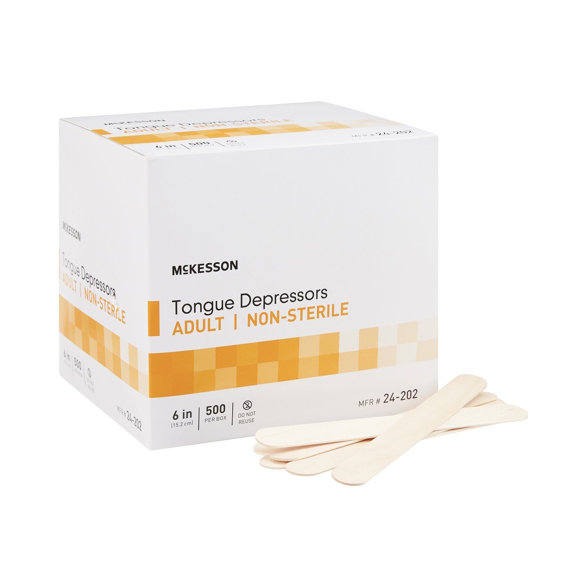 McKesson Tongue Depressors for Adult Use, Nonsterile 24-202