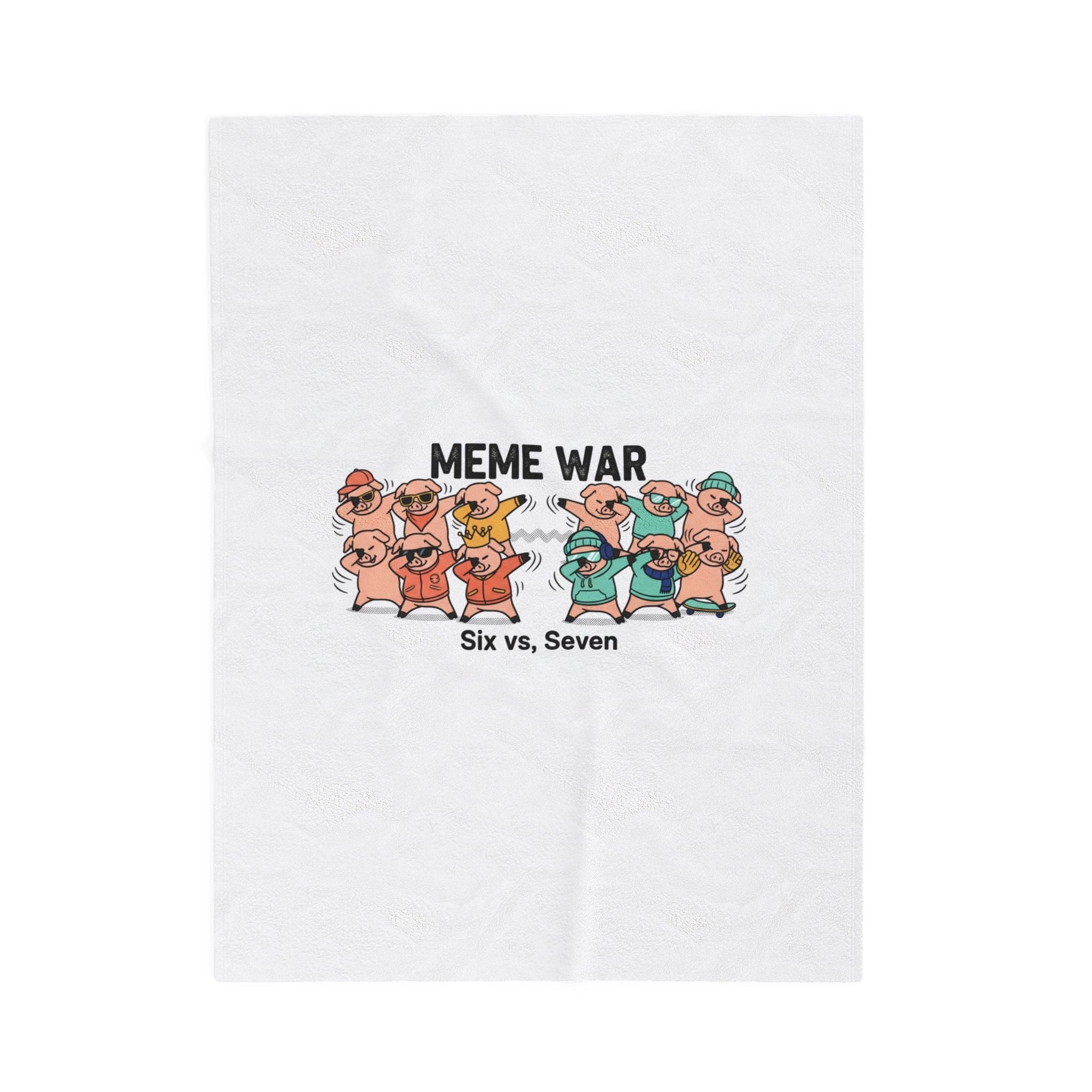 Meme War Plush Blanket | Disco Florals, Retro Paisley Throw