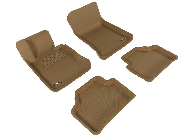 3D MAXpider 2013-2015 BMW X1 E84 Kagu 1st & 2nd Row Floormats - Tan L1BM01701502