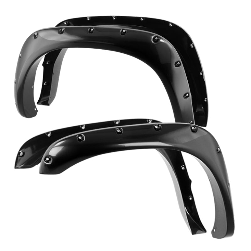 SPYDER Xtune Dodge Ram 1500 02-08 Paintable Bolt-On Rivet Style Fender Flares Smooth Black FF-DR02-PA 9023019