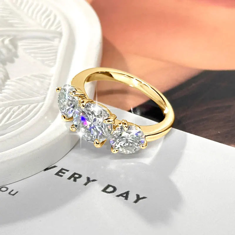 4CT Moissanite Ring