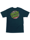 Santa Cruz TMNT Sewer Dot Short Sleeve Men's T-Shirt - Harbor Blue