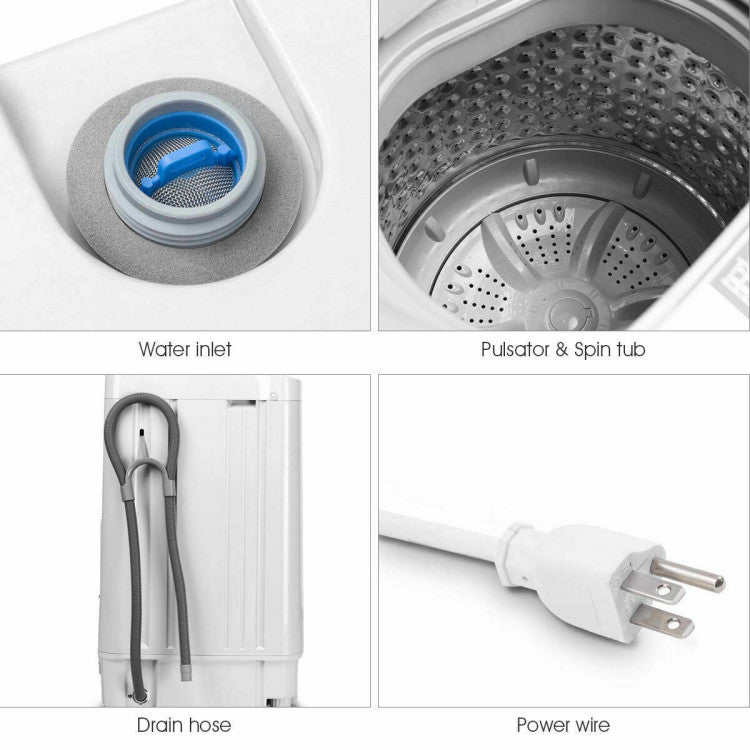 12 lbs Full-Auto Washer with 10 Settings