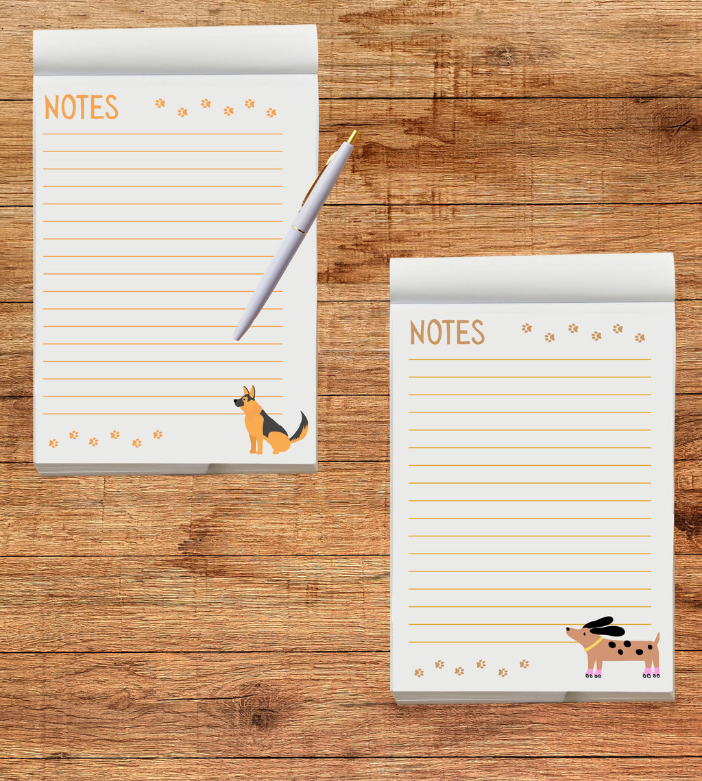 Notepad: Dog themed 4x5