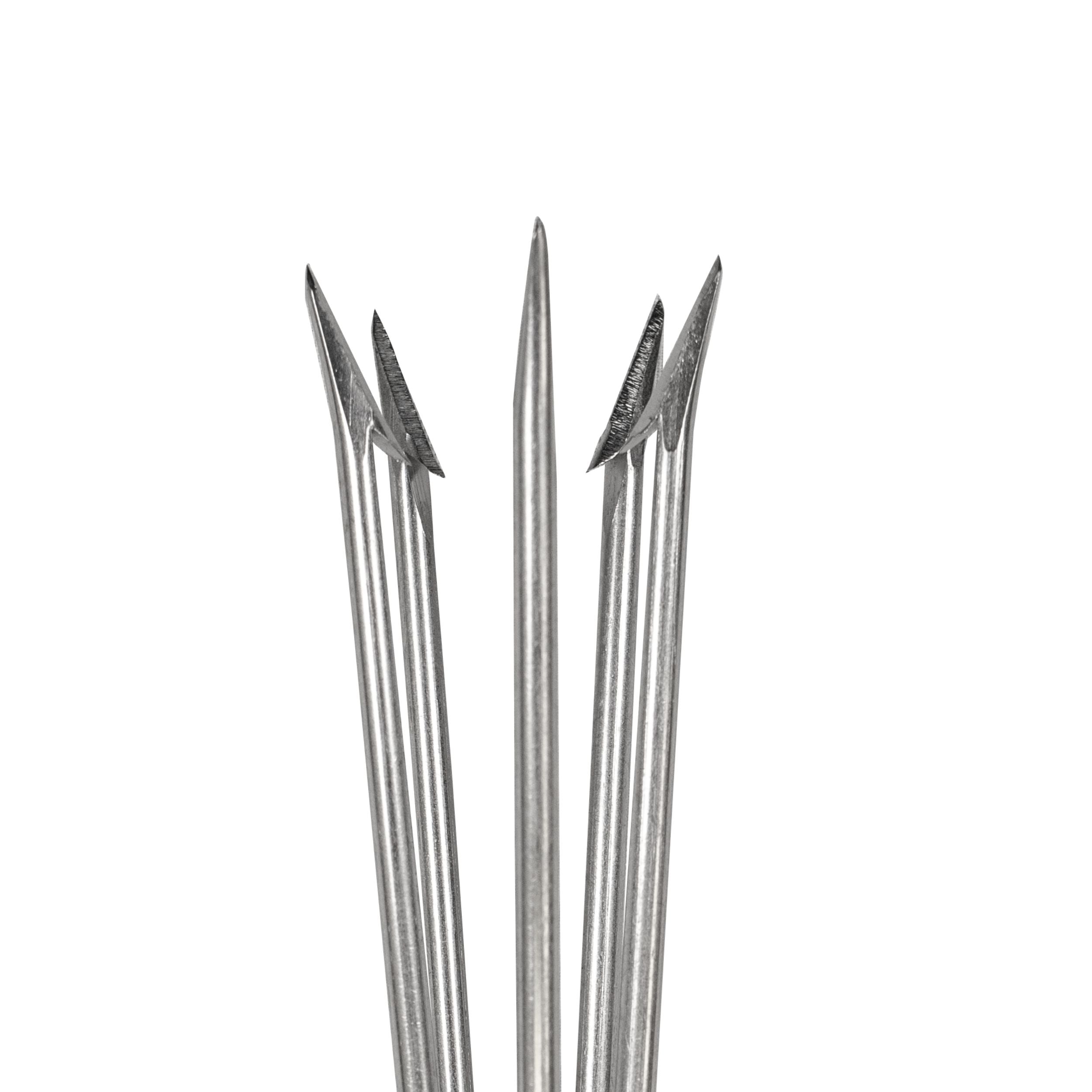 Spearfishing Lionfish 6" Pole Spear Tip 5 Prong Paralyzer w/ Barbs, 6mm