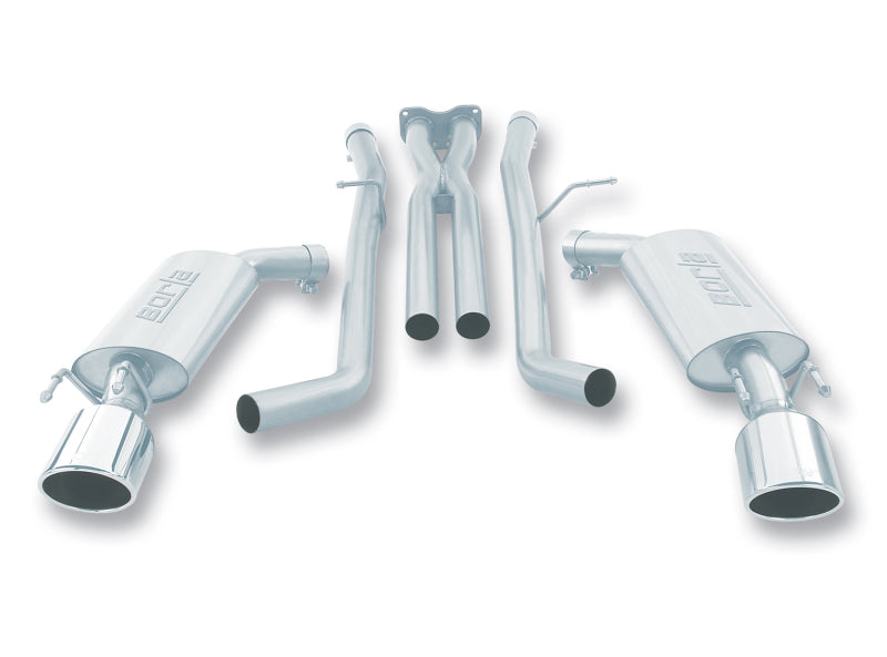 Borla 05-06 Pontiac GTO Coupe 2dr 6.0L 8cyl AT/MT 4spd/6spd RWD SS Catback Exhaust w/ inXin Pipe 140165