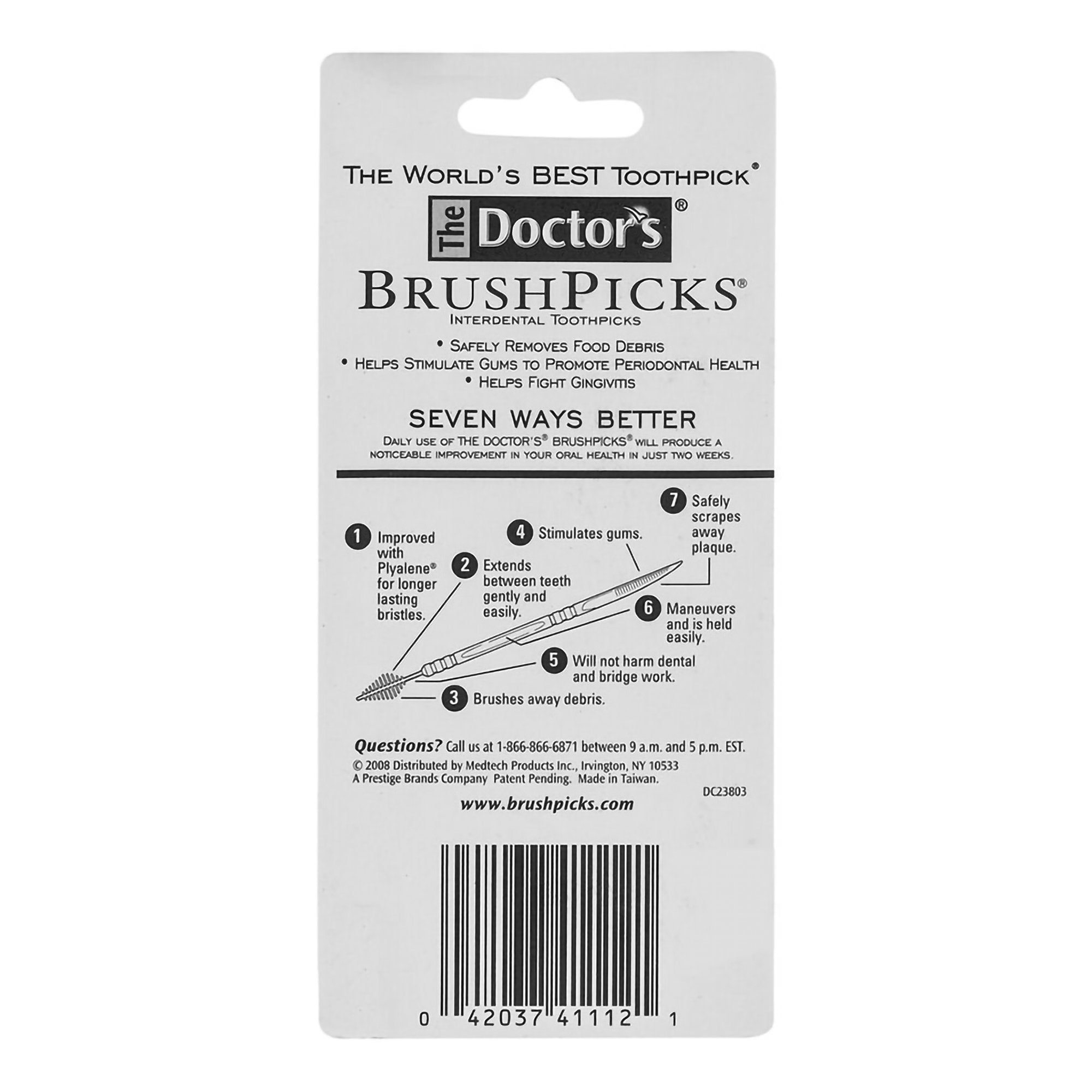 Interdental Toothpick Doctor's® BrushPicks® Unflavored 04203741112