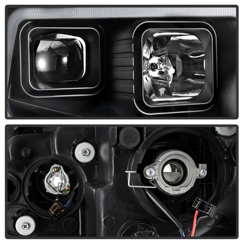 SPYDER xTune 14-17 Toyota Tundra DRL LED Light Bar Projector Headlights - Black (PRO-JH-TTU14-LB-BK) 9043024