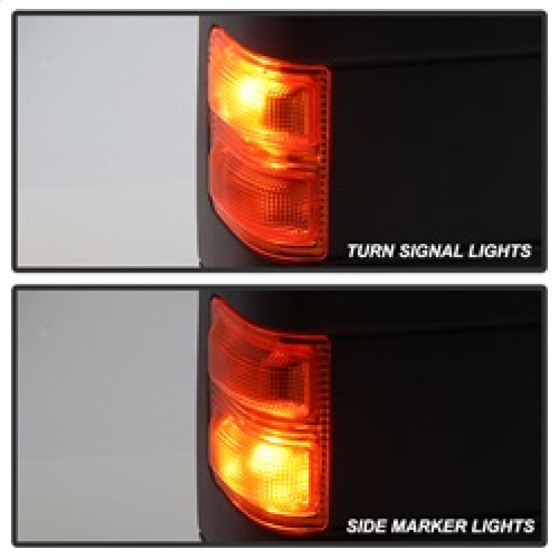 SPYDER Xtune Ford Superduty 99-14 Manual Extendable Manual Adjust Mirror Amber- Right MIR-FDSD08S-MA-AM-R 9933134