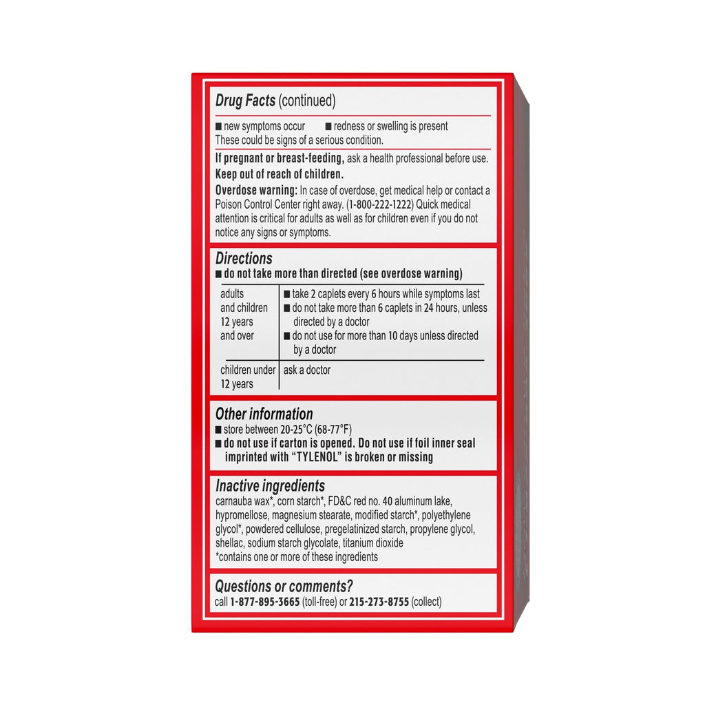 Tylenol® Extra Strength Caplets 304490900