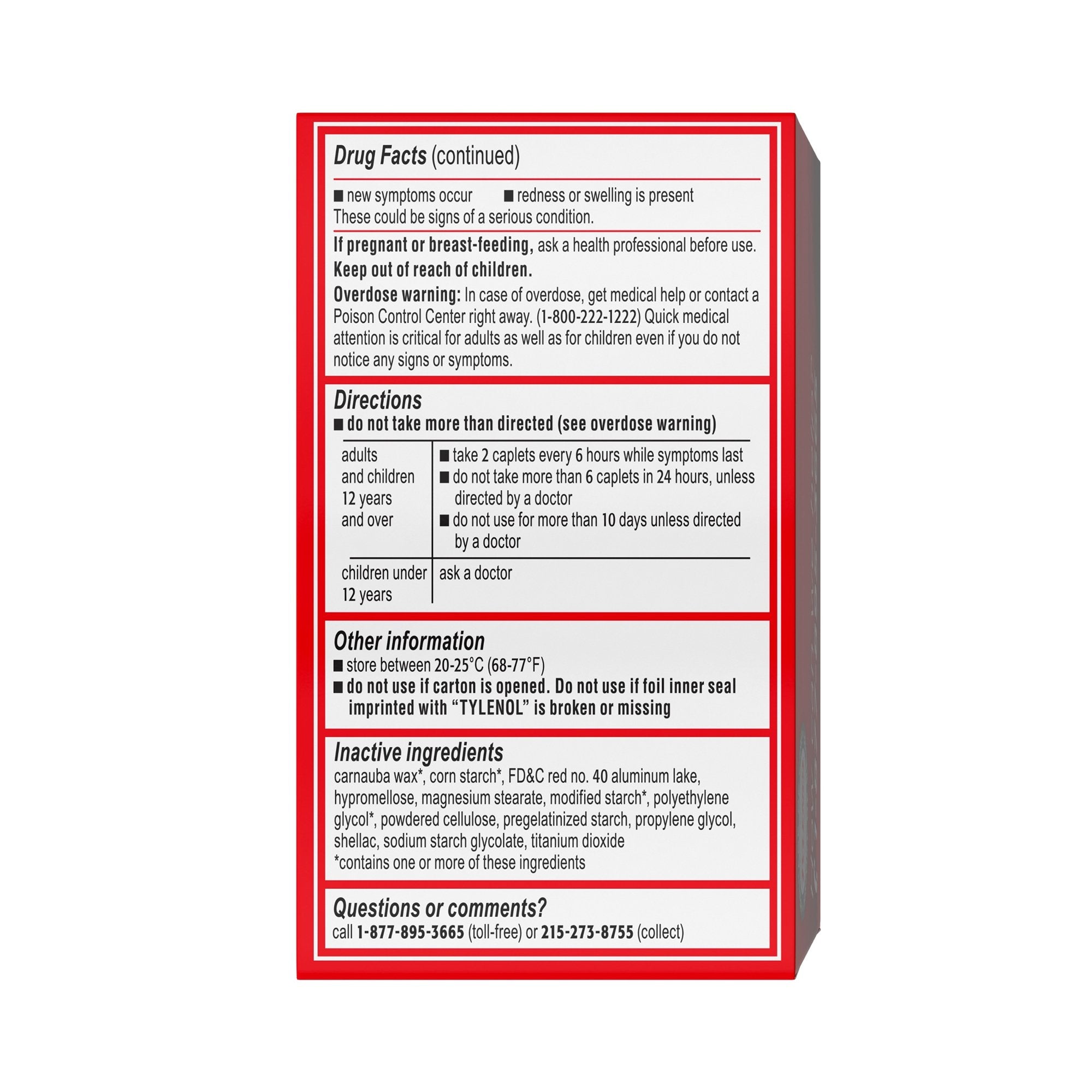 Tylenol® Extra Strength Caplets 304490900