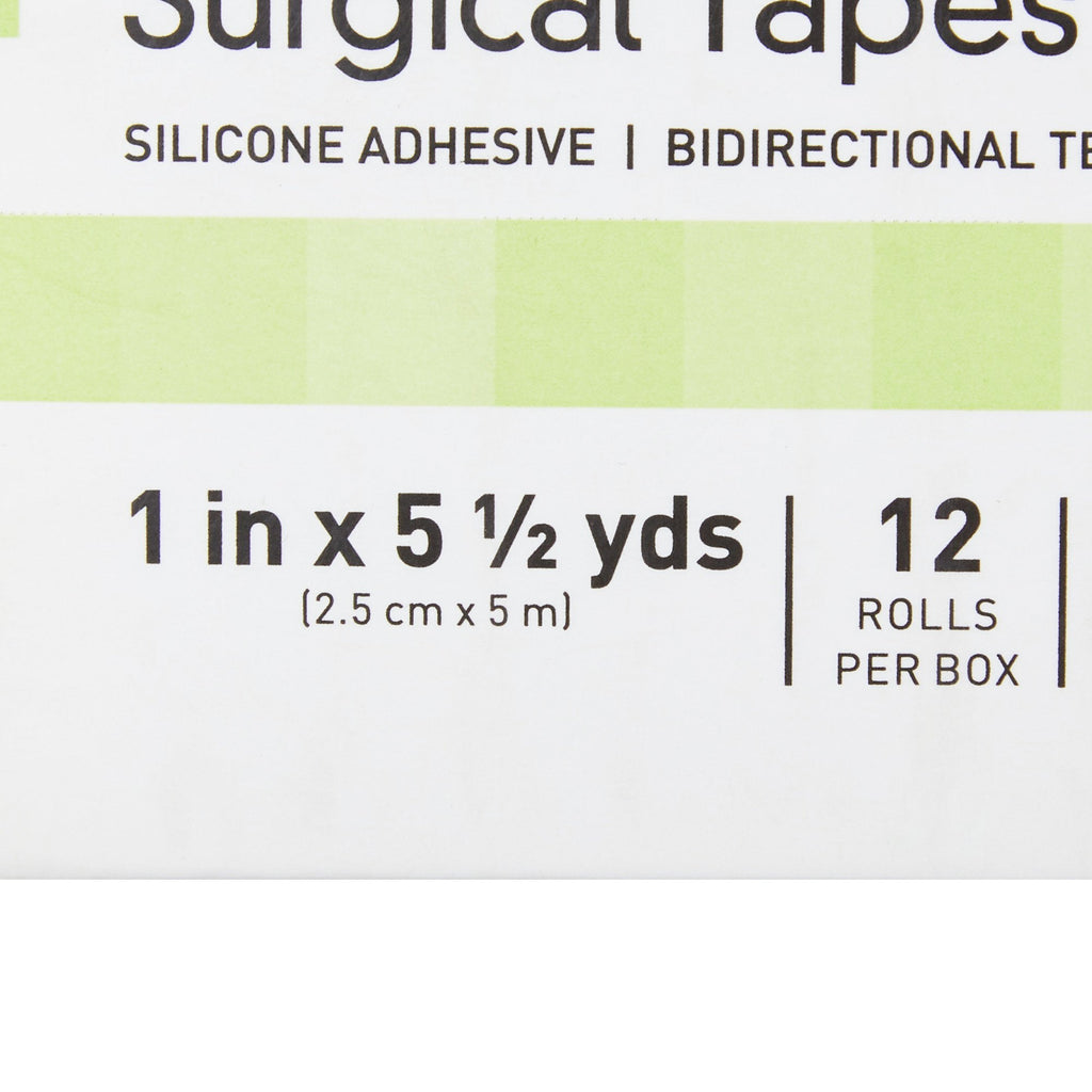 McKesson Silicone Medical Tape, 1 Inch x 5-1/2 Yard, Transparent 16-48410