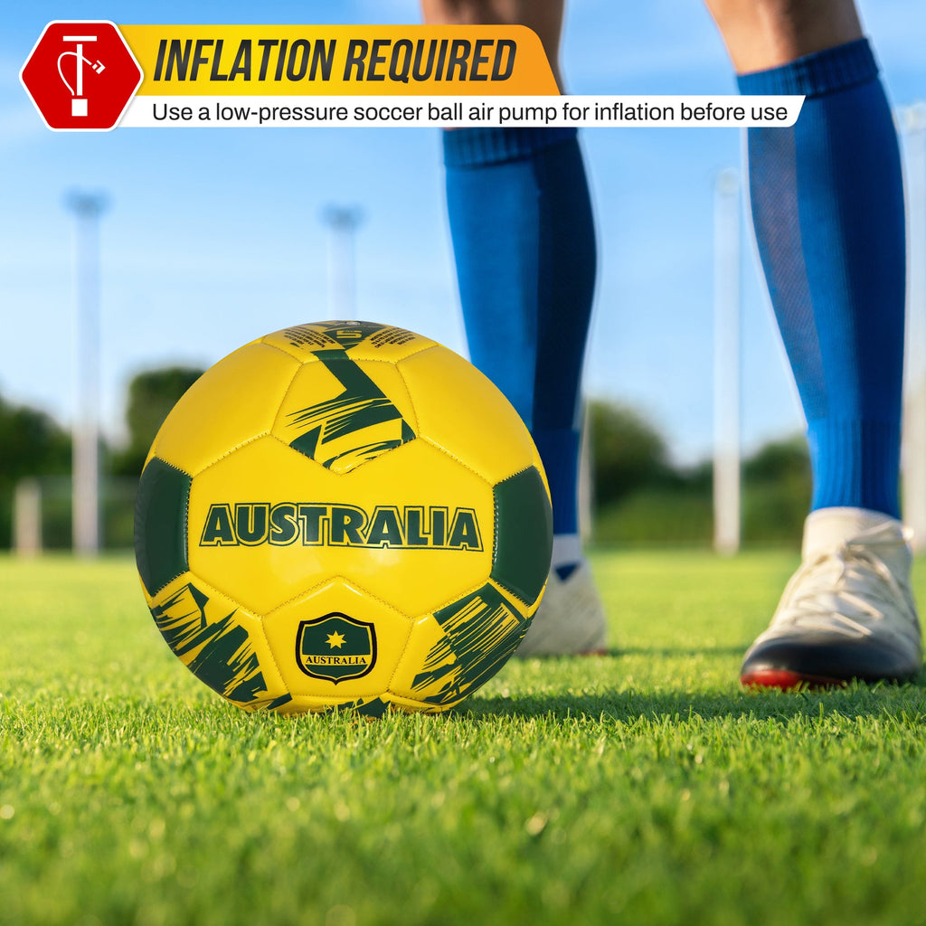 National Team Soccer Balls-Australia Yellow
