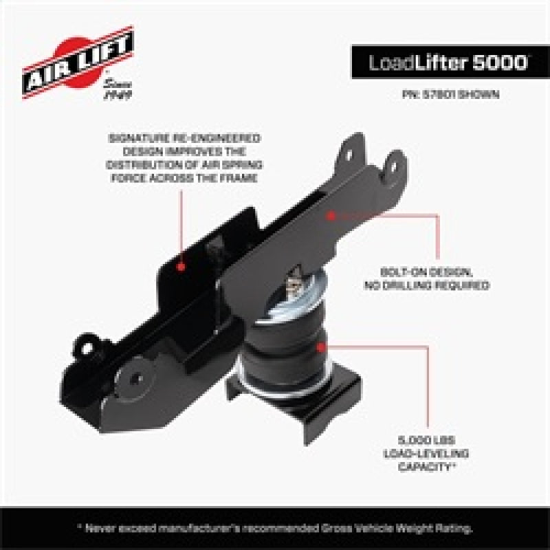 Air Lift 19-24 Mercedes Sprinter Loadlifter 5000 Air Spring Kit 57801