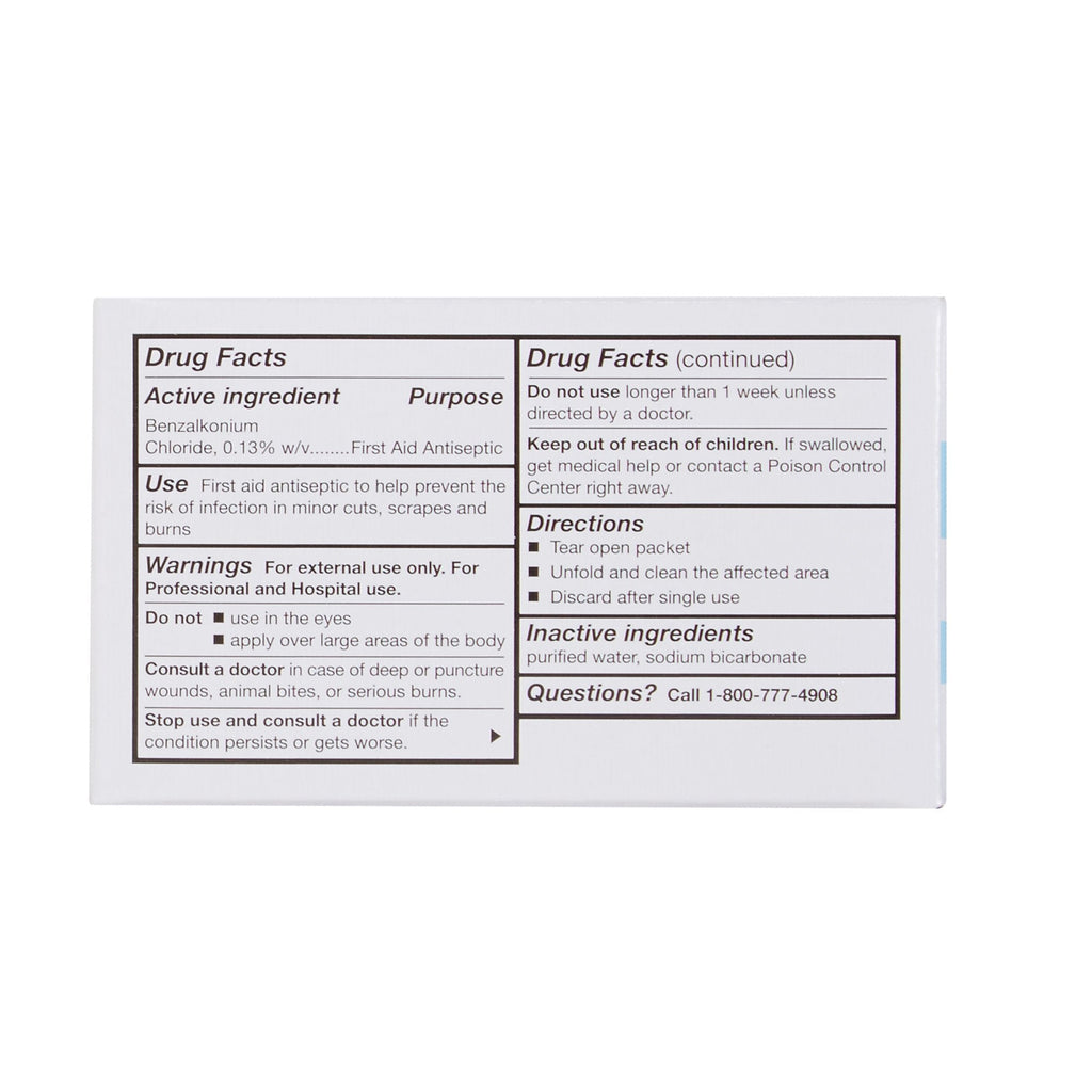 McKesson Benzalkonium Chloride Antiseptic Skin Wipes 269