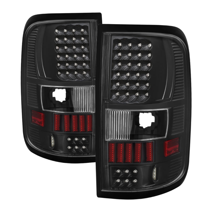 SPYDER Xtune Ford F150 Styleside 04-08 (Not Fit Heritage & SVT) LED Tail Lights Black ALT-ON-FF15004-LED-BK 5012890